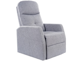 ARES sivé, polohovacie kreslo