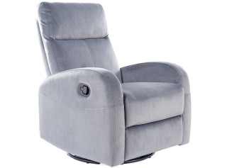 OLIMP VELVET sivé, hojdacie kreslo