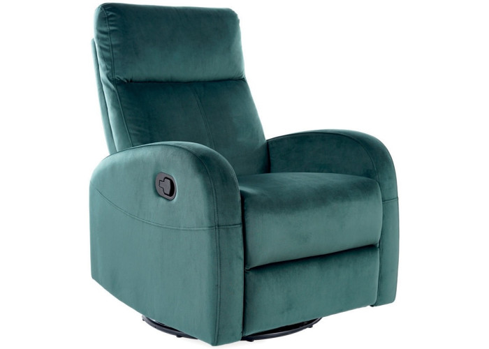 OLIMP VELVET zelená, hojdacie kreslo
