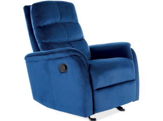 JOWISZ VELVET modré, polohovacie kreslo