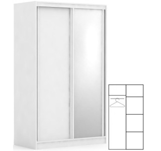 REA ATLANTA 1 biela,  skriňa