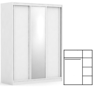 REA ATLANTA 2 biela, skriňa