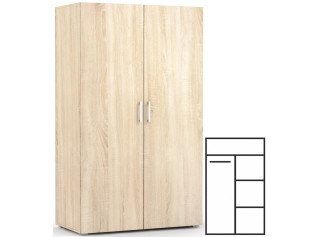 REA CATANIA 2 dub bardolino, šatníkovo-policová skriňa