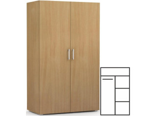 REA CATANIA 2 buk, šatníkovo-policová skriňa