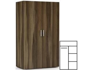 REA CATANIA 2 orech rockpille, šatníkovo-policová skriňa