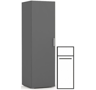 REA CATANIA 1 šedý grafit, šatníková skriňa