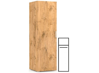 REA CATANIA 1 dub lancelot, šatníková skriňa