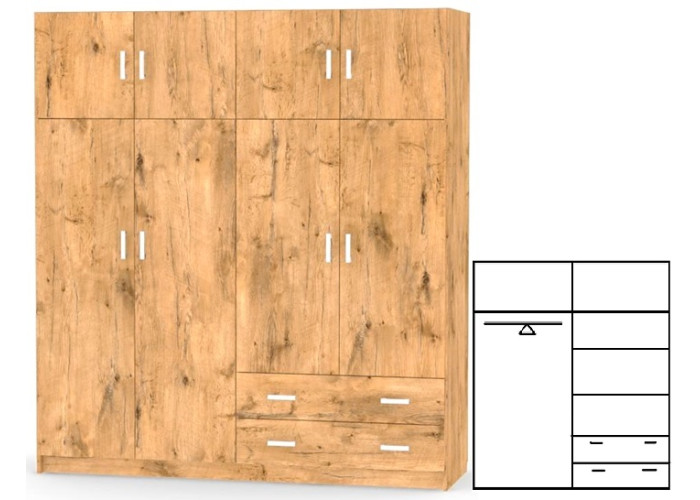 REA OREGON dub lancelot, skriňa REA OREGON dub lancelot, skriňa