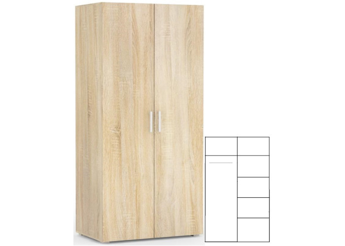 REA VENEZIA 2D dub bardolino, skriňa REA VENEZIA 2D dub bardolino, skriňa