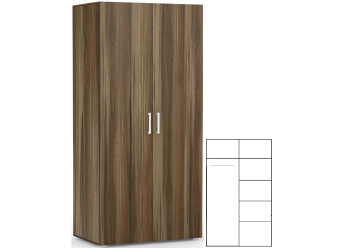 REA VENEZIA 2D orech rockpille, skriňa REA VENEZIA 2D orech rockpille, skriňa