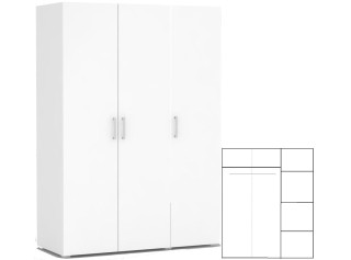 REA VENEZIA 3 biela, skriňa