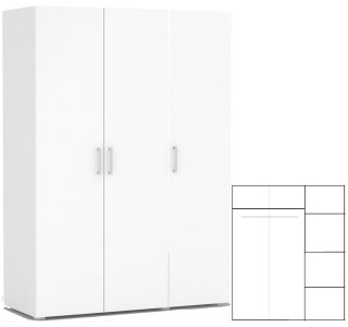 REA VENEZIA 3 biela, skriňa