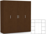 REA VENEZIA 4 wenge, skriňa