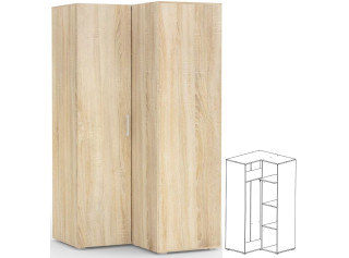 REA VENEZIA 5 dub bardolino, rohová skriňa