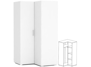 REA VENEZIA 5 biela, rohová skriňa