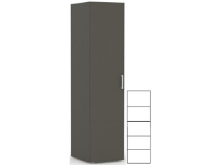 REA VENEZIA 1 šedý grafit, policová skriňa