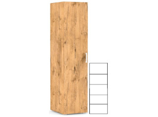 REA VENEZIA 1 dub lancelot, policová skriňa