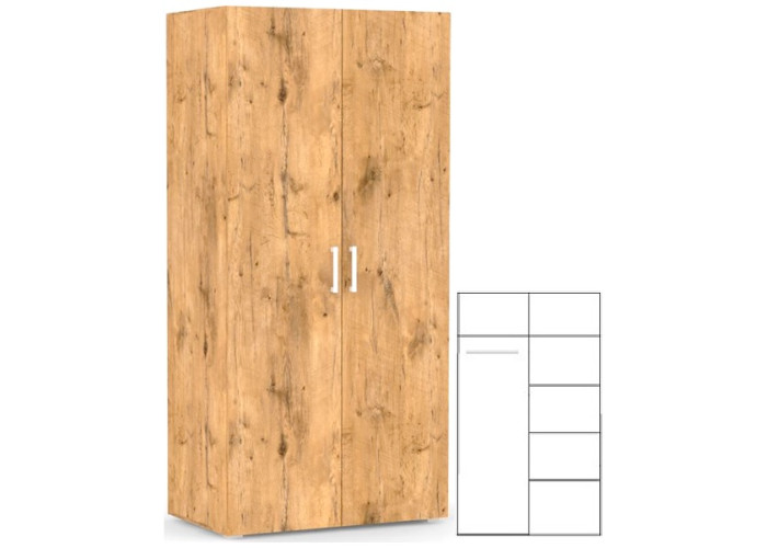 REA VENEZIA 2D dub lancelot, skriňa REA VENEZIA 2D dub lancelot, skriňa