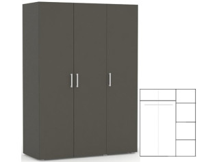 REA VENEZIA 3 šedý grafit, skriňa