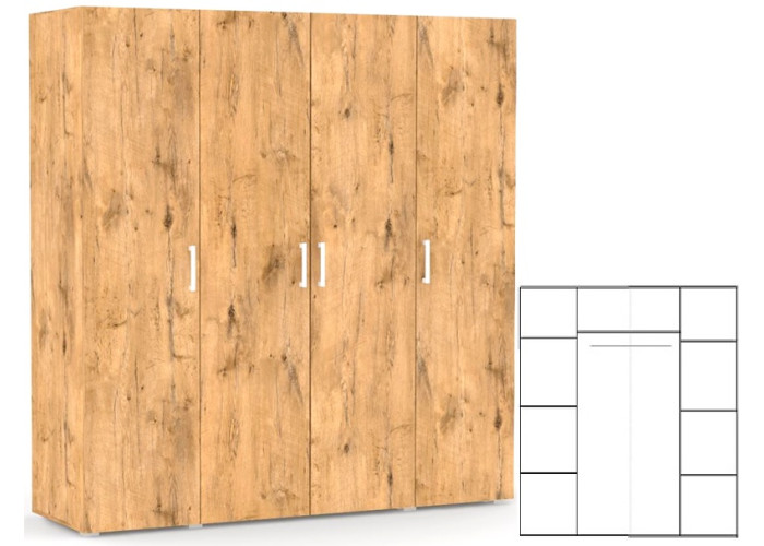 REA VENEZIA 4 dub lancelot, skriňa REA VENEZIA 4 dub lancelot, skriňa