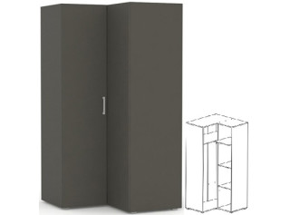 REA VENEZIA 5 šedý grafit, rohová skriňa
