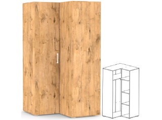 REA VENEZIA 5 dub lancelot, rohová skriňa