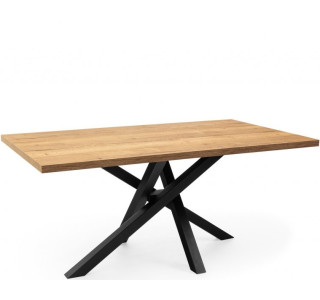 B302, jedálenský stôl 160 x 90 cm s kovovými nohami