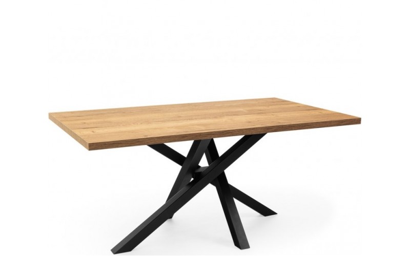 B302, jedálenský stôl 160 x 90 cm s kovovými nohami