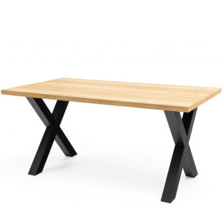 B304, jedálenský stôl 160 x 90 cm s kovovými nohami