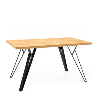 B306, jedálenský stôl 140 x 80 cm s kovovými nohami