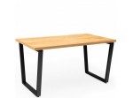 B307, jedálenský stôl 140 x 80 cm s kovovými nohami