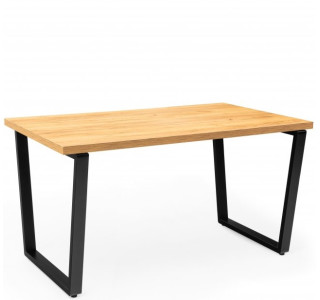 B307, jedálenský stôl 140 x 80 cm s kovovými nohami