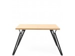 B308, rozkladací jedálenský stôl 120-160x80 cm s kovovými nohami