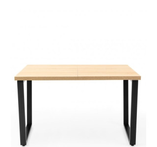 B311, rozkladací jedálenský stôl 120-160x80 cm s kovovými nohami