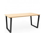 B311, rozkladací jedálenský stôl 120-160x80 cm s kovovými nohami