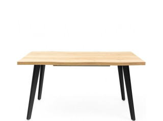 D309, rozkladací jedálenský stôl 150-210x90 cm s drevenými nohami