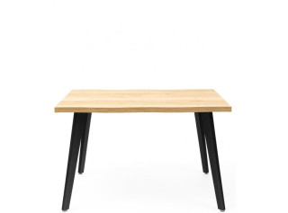 D310, rozkladací jedálenský stôl 120-160x80 cm s drevenými nohami