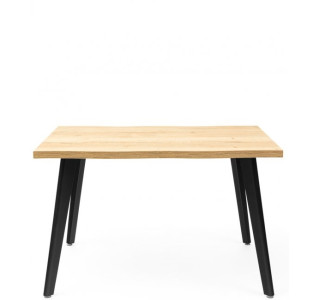 D310, rozkladací jedálenský stôl 120-160x80 cm s drevenými nohami