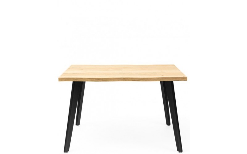 D310, rozkladací jedálenský stôl 120-160x80 cm s drevenými nohami