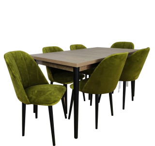 Jedálenský set GUSTO 1/LAMIN 27 pre 6 osôb