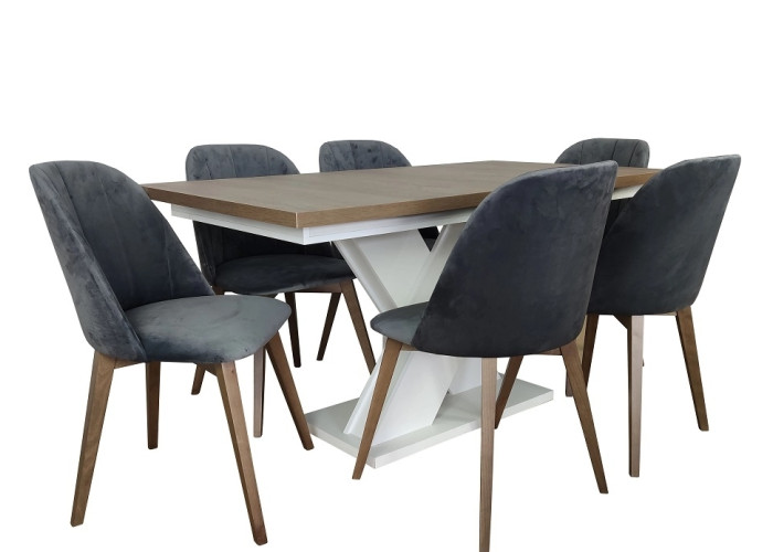 Jedálenský set MAJA D1/LAMIN 26 pre 6 osôb Jedálenský set MAJA D1/LAMIN 26 pre 6 osôb