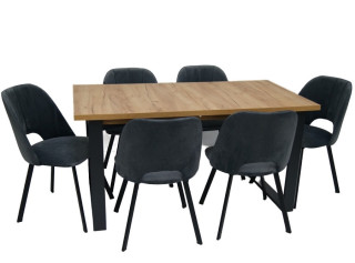 Jedálenský set MAJA K2/LAMIN 23 pre 6 osôb Jedálenský set MAJA K2/LAMIN 23 pre 6 osôb