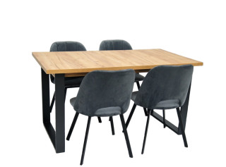 Jedálenský set MAJA K2/LAMIN 23 pre 4 osoby Jedálenský set MAJA K2/LAMIN 23 pre 4 osoby