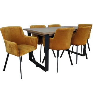 Jedálenský set VIKI 1/LAMIN 23 pre 6 osôb