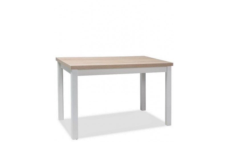 PORTO dub sonoma/biela, jedálenský stôl 100x60 cm