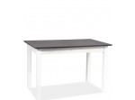 RAMON antracyt/biela, rozkladací jedálenský stôl 100-140x60 cm