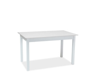 RAMON biela matná, rozkladací jedálenský stôl 125-170x75 cm