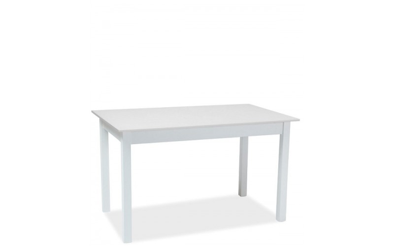 RAMON biela matná, rozkladací jedálenský stôl 100-140x60 cm