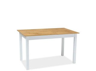 RAMON dub wotan/biela, rozkladací jedálenský stôl 100-140x60 cm