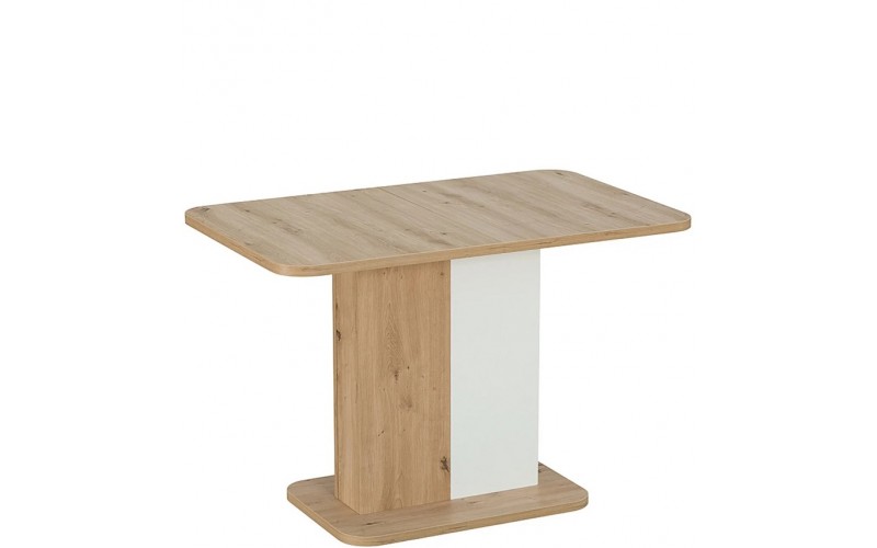 NEXT dub artisan/biela, rozkladací jedálenský stôl 110-145x68 cm